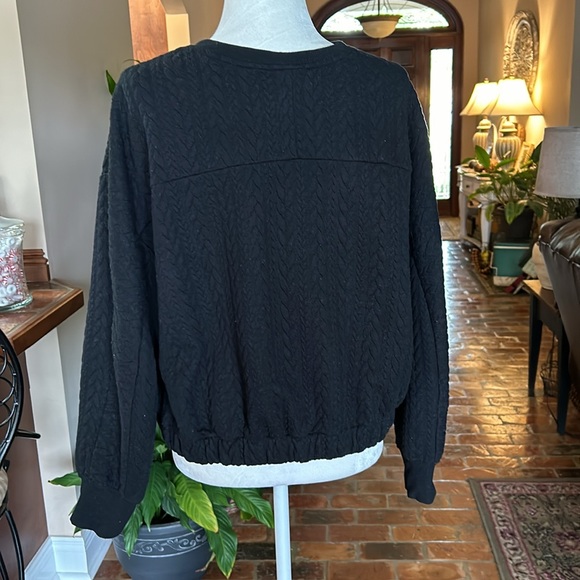 A New day elastic waist quilted sweatshirt szL - Picture 6 of 15